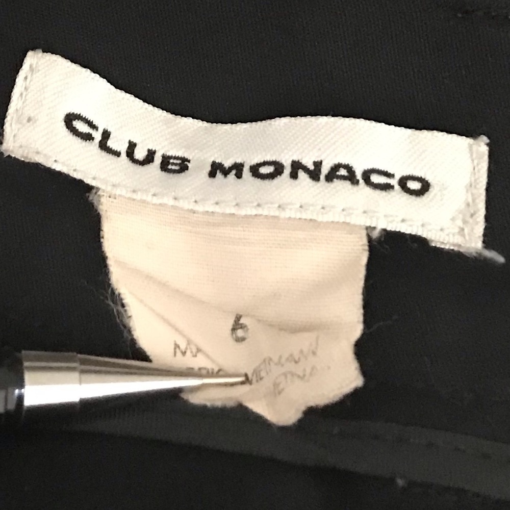 Club Monaco Black Dress Pants Size 6 - Picture 8 of 9